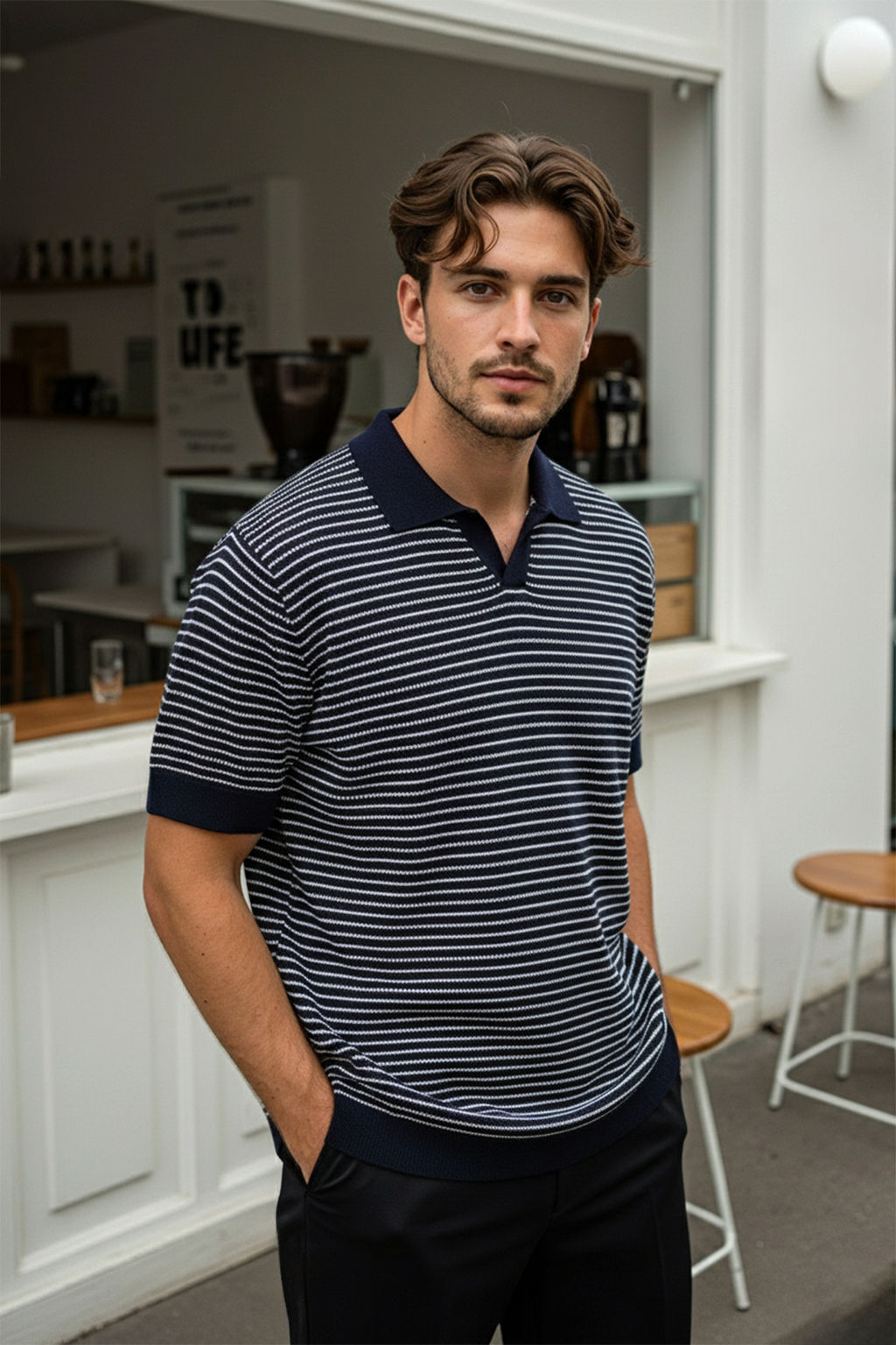 TRENDYOL MAN Lacivert Limited Edition Relaxed K?sa Kol Polo Yaka Triko T-shirt TMNSS23PO00026 - Trendyolmilla фото 21