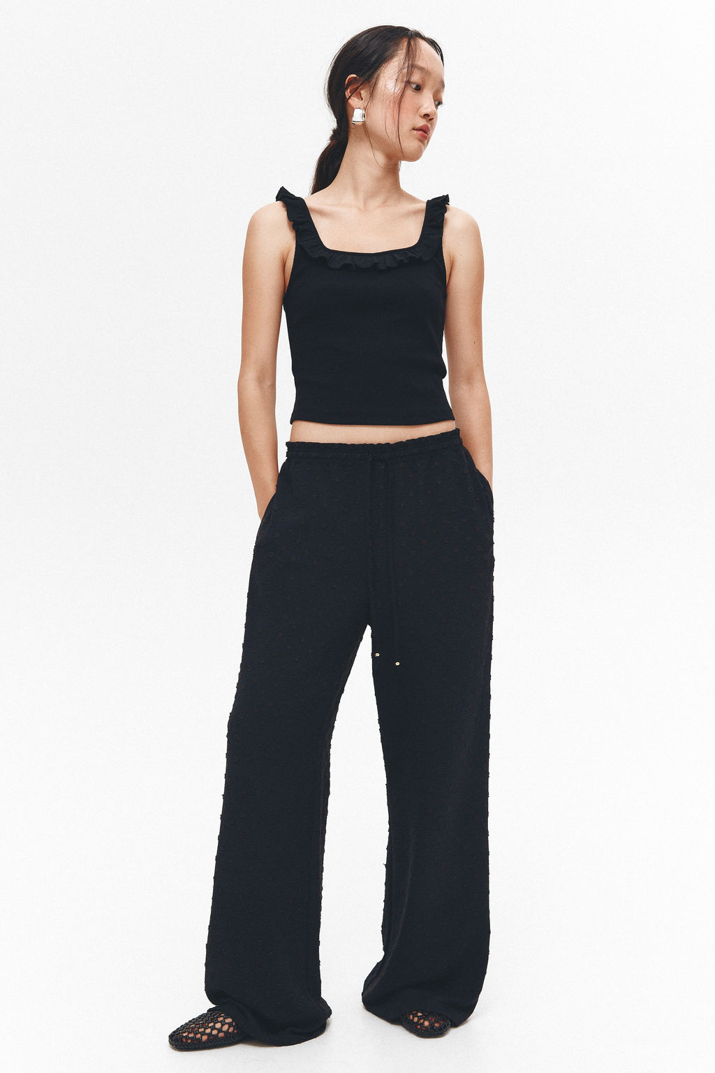 Pantal?n plumeti con cord?n de ajuste - H&m фото 6