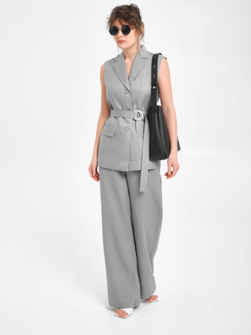 Брюки изо льна - Marchello marchellini фото 3