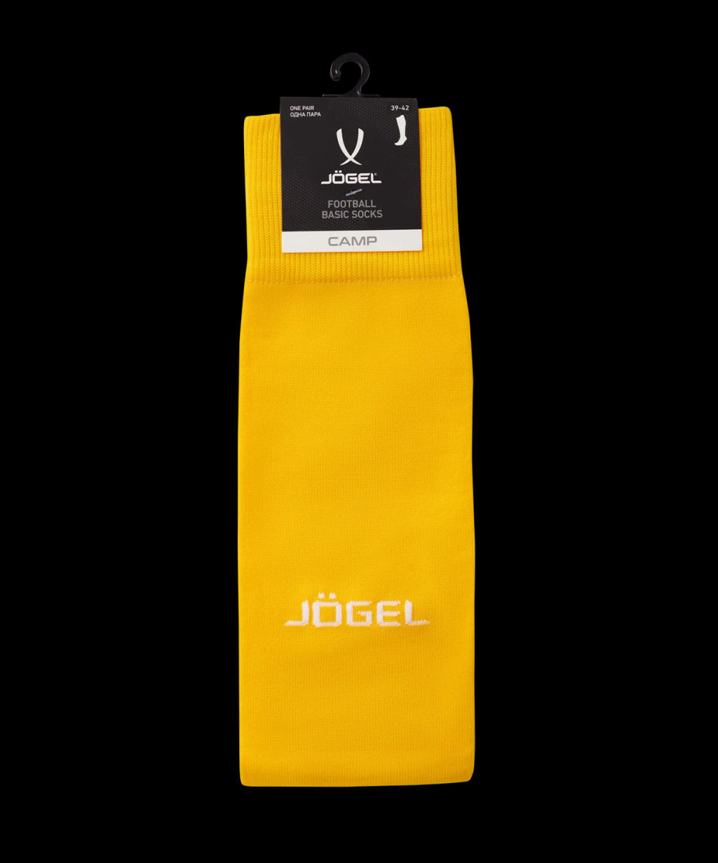 Гетры футбольные JOGEL CAMP BASIC SOCKS, желтый/серый/белый