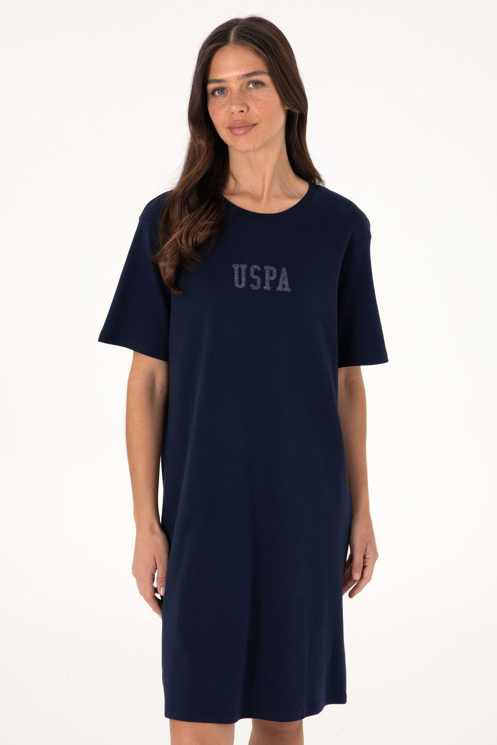 Kad_n Lacivert Bisiklet Yaka Mini Boy _rme Elbise Sepette S_rpriz _ndirim - U.s. polo assn фото 2