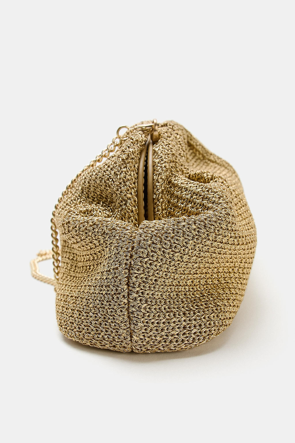 BOLSO SOBRE CUERPO TRENZADO / Oro - Zara фото 5