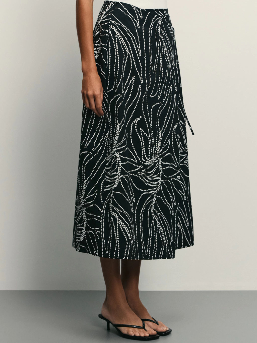 Юбка из хлопка на запах / Zarina  фото 4