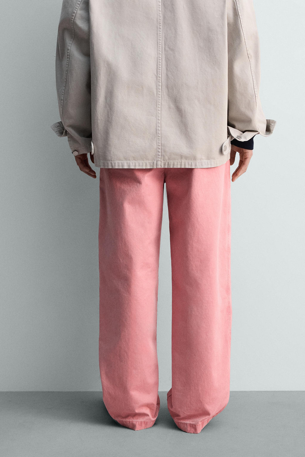 PANTAL?N RELAXED FIT PLIEGUES LIMITED EDITION / Rosa palo - Zara фото 12