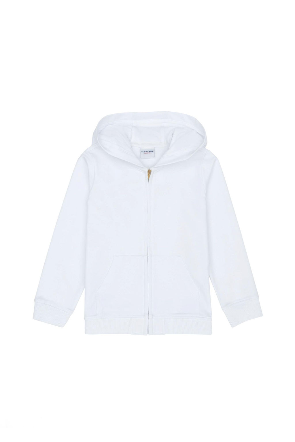 Белая толстовка с капюшоном для девочки - U.s. polo assn фото 6