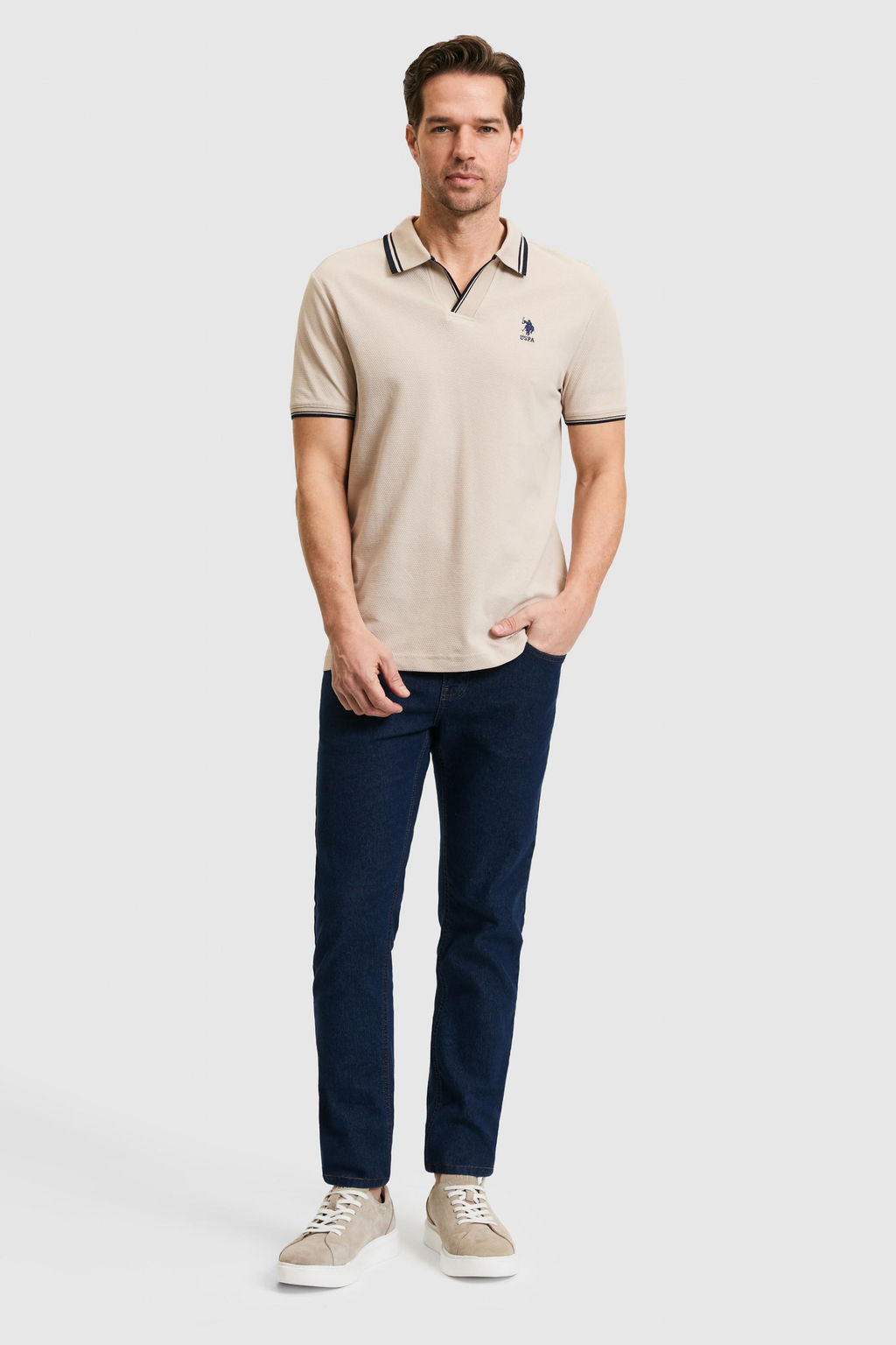 Erkek Slim Fit Polo Yaka Ta_ Ti__rt - U.s. polo assn фото 4