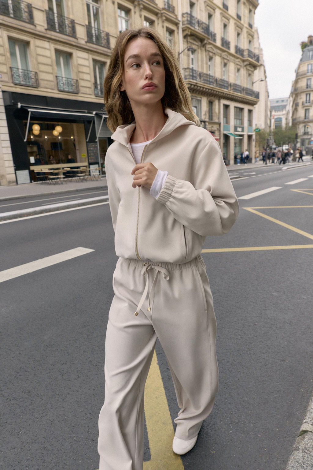 WIDE-LEG TROUSERS WITH ELASTIC WAISTBAND - Zara фото 14