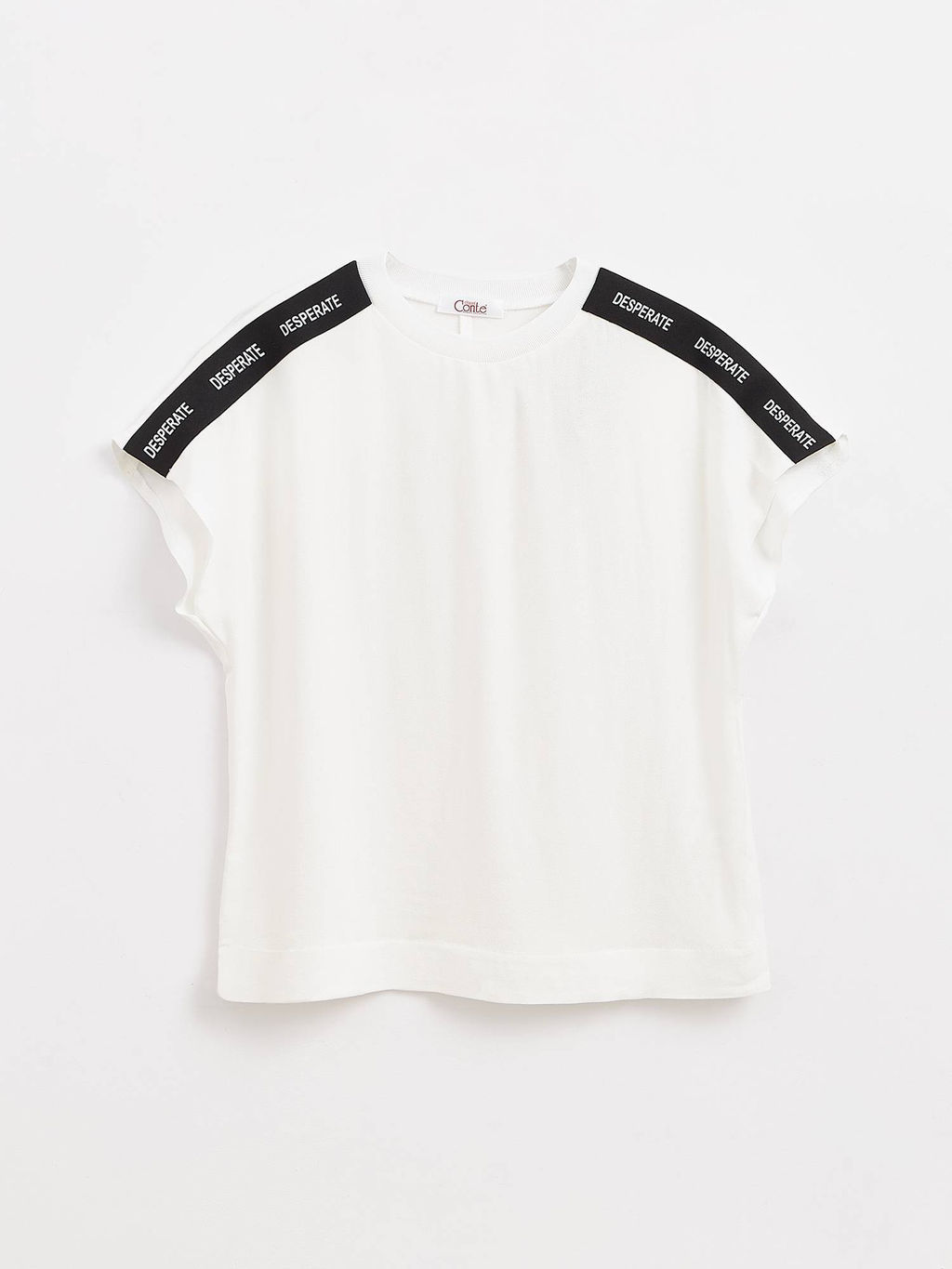 CONTE LBL 1597 Блузка из фактурной вискозы Desperate off-white