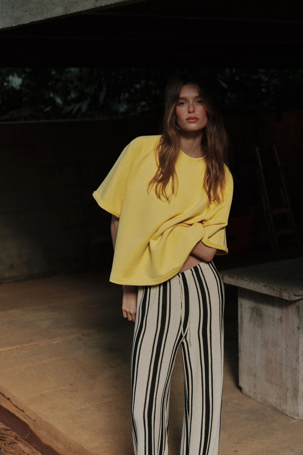 SUDADERA MANGA CORTA / Amarillo - Zara фото 2