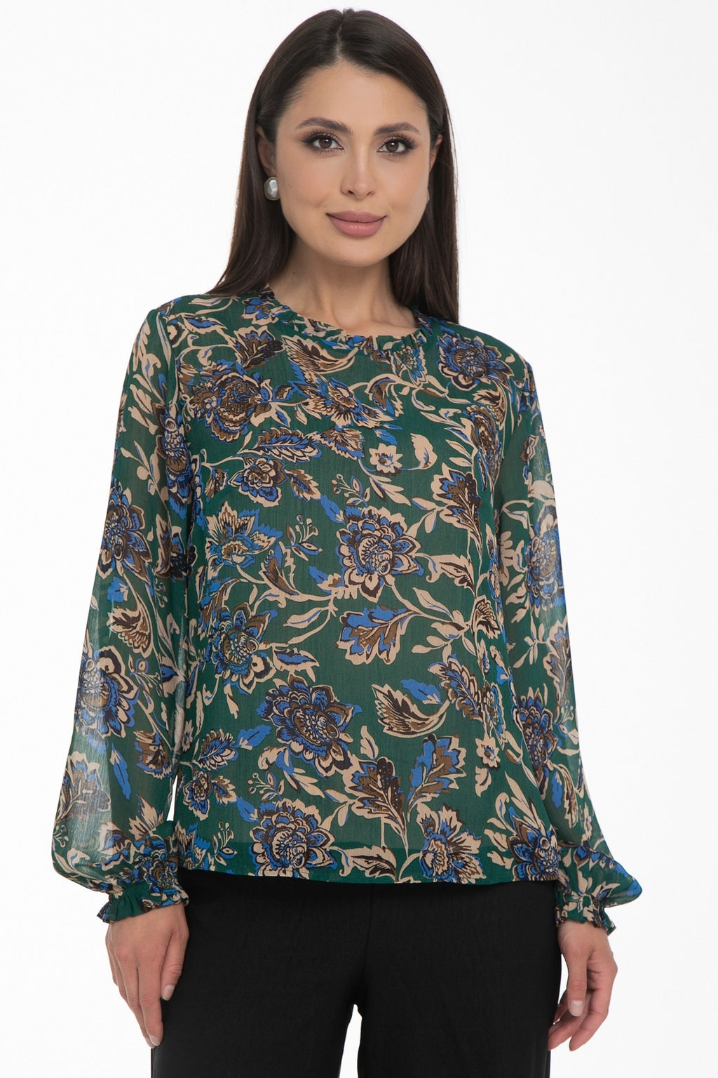 Блуза Волшебный шифон (модный принт)