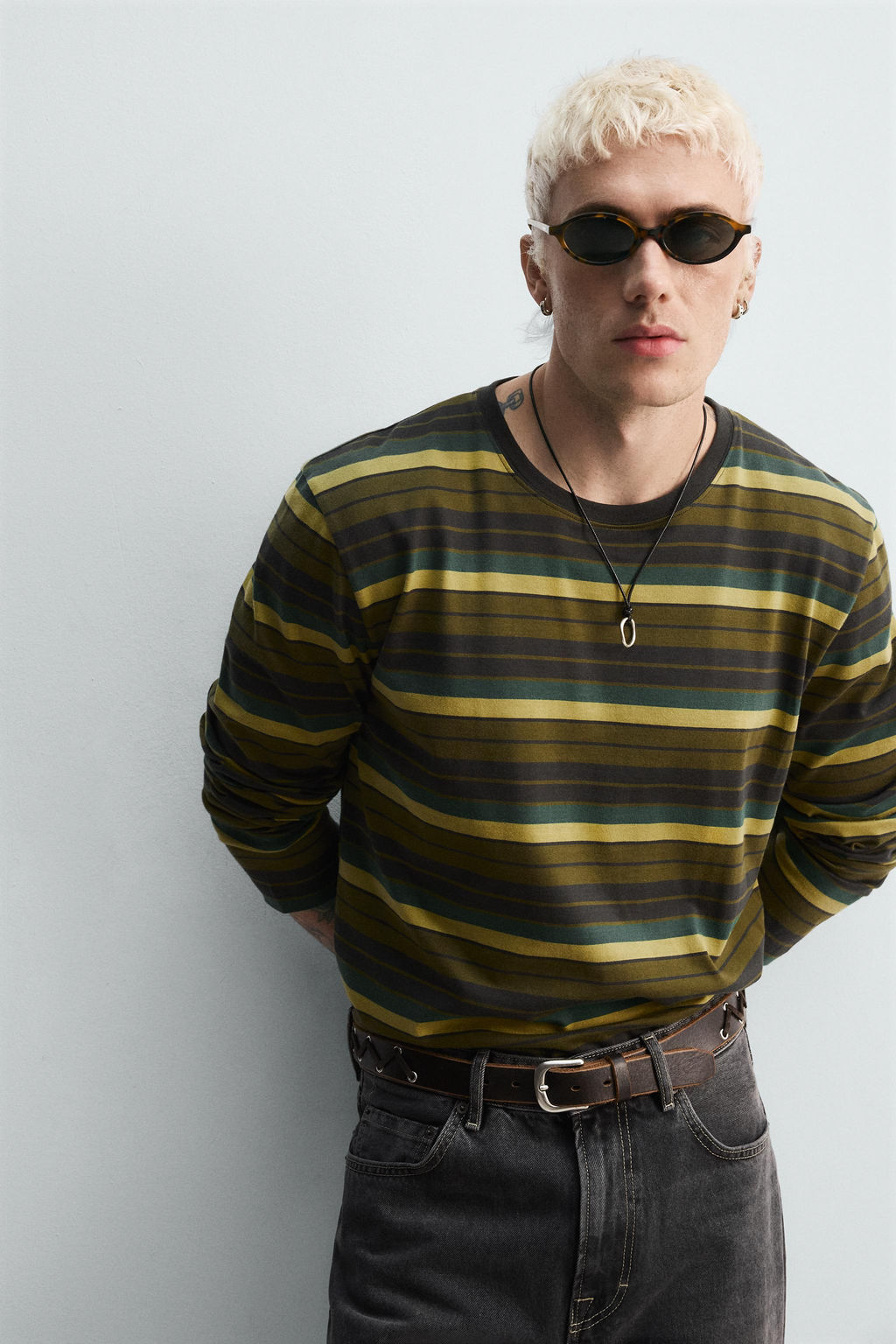 STRIPED JACQUARD T-SHIRT - Zara фото 6