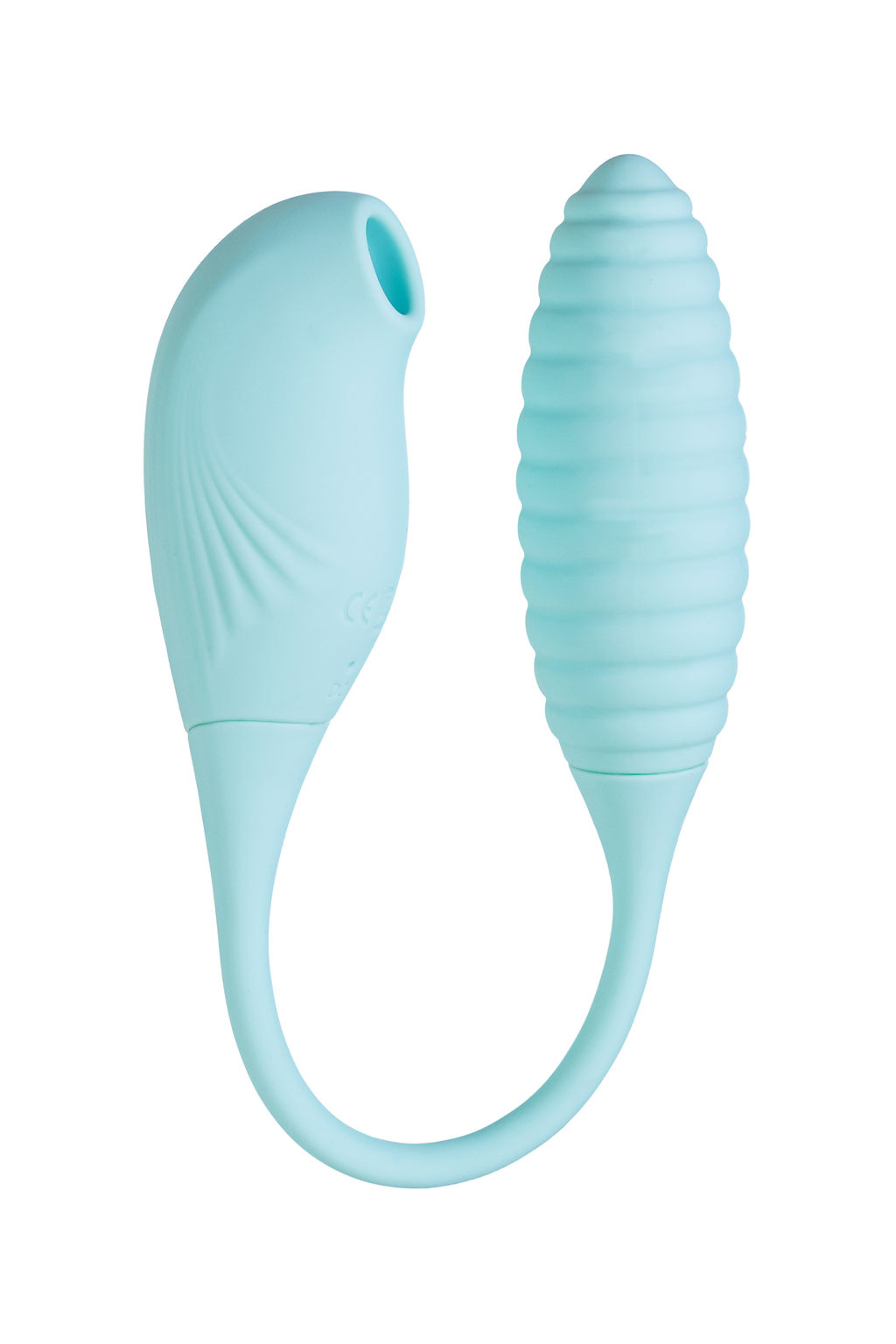 Вакуумно-волновой стимулятор и яйцо-пульсатор JOS Roow, силикон, голубой, 36 см  фото 2