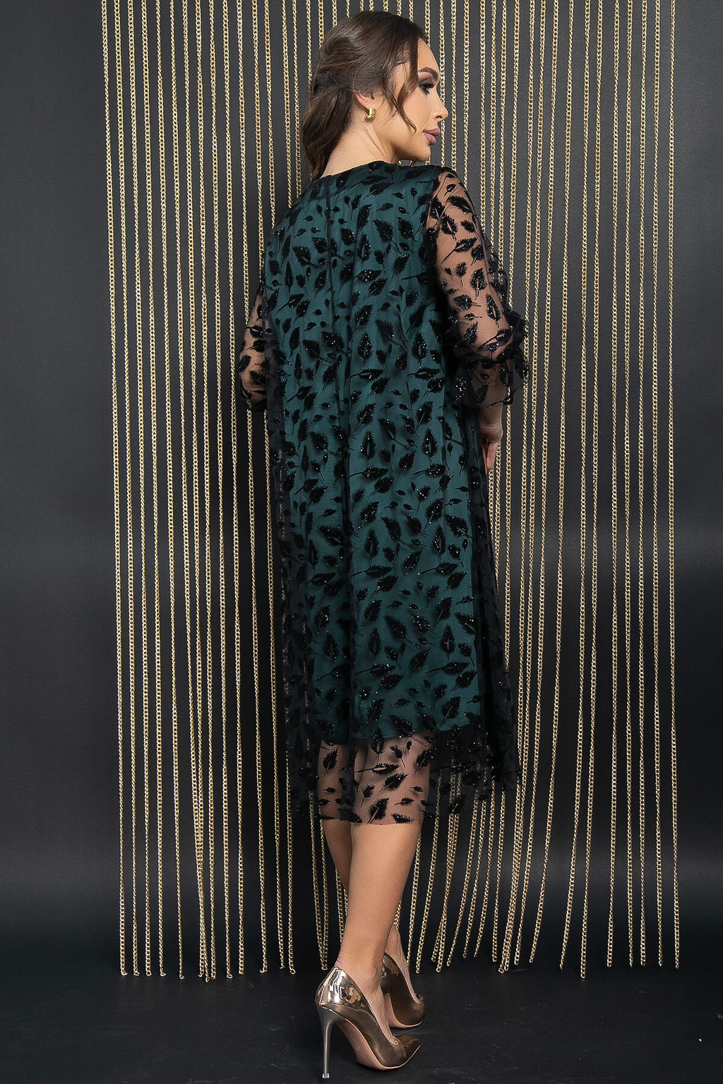 Платье Эйва (зеленое) П11512 - Lt collection фото 2