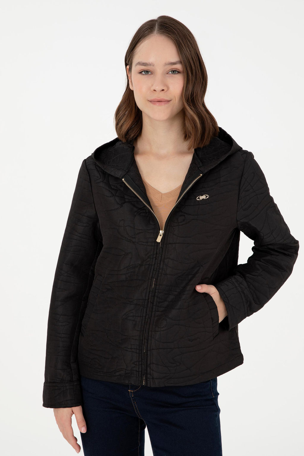 Женское черное пальто - U.s. polo assn фото 3