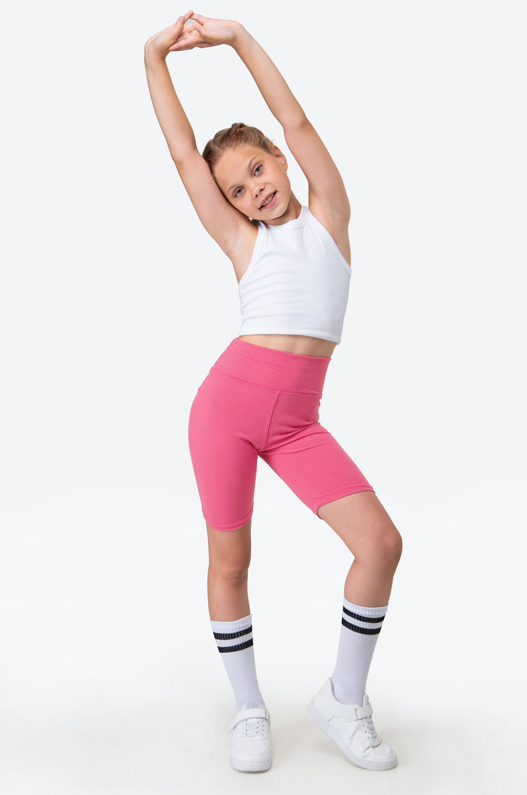 Велосипедки в рубчик для девочки Happyfox