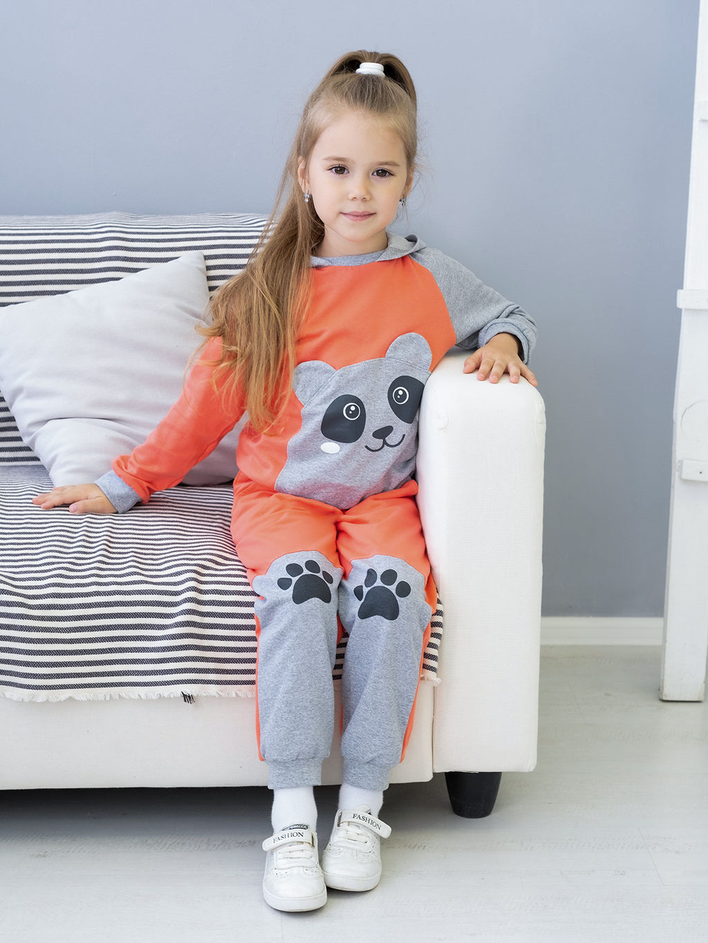 Костюм детский кораллмеланж панда
