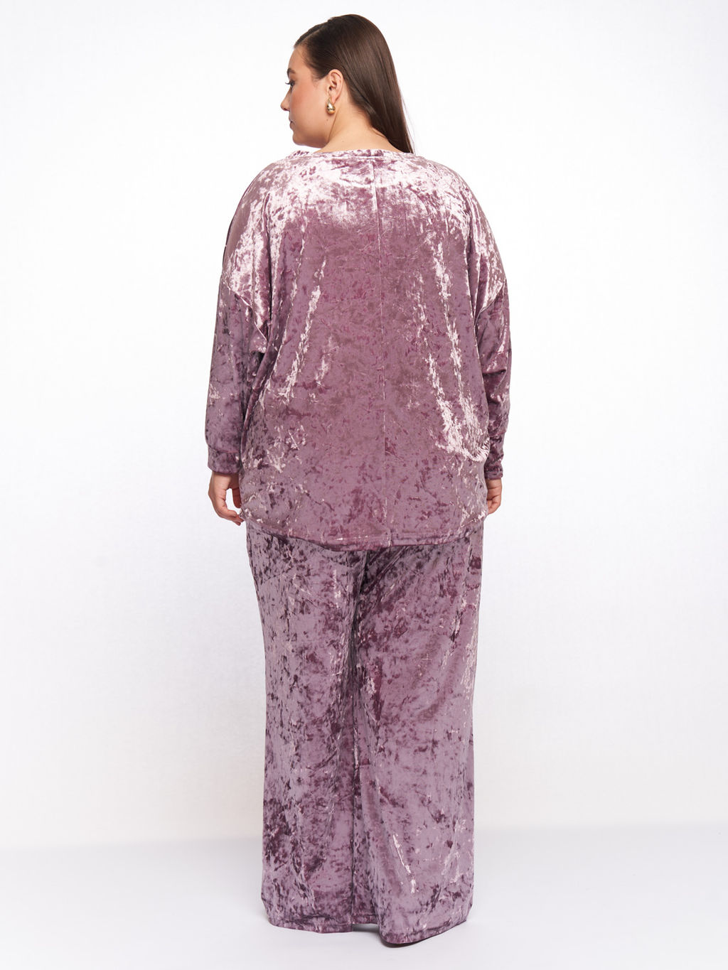 Бархатный костюм KO33511PUR39