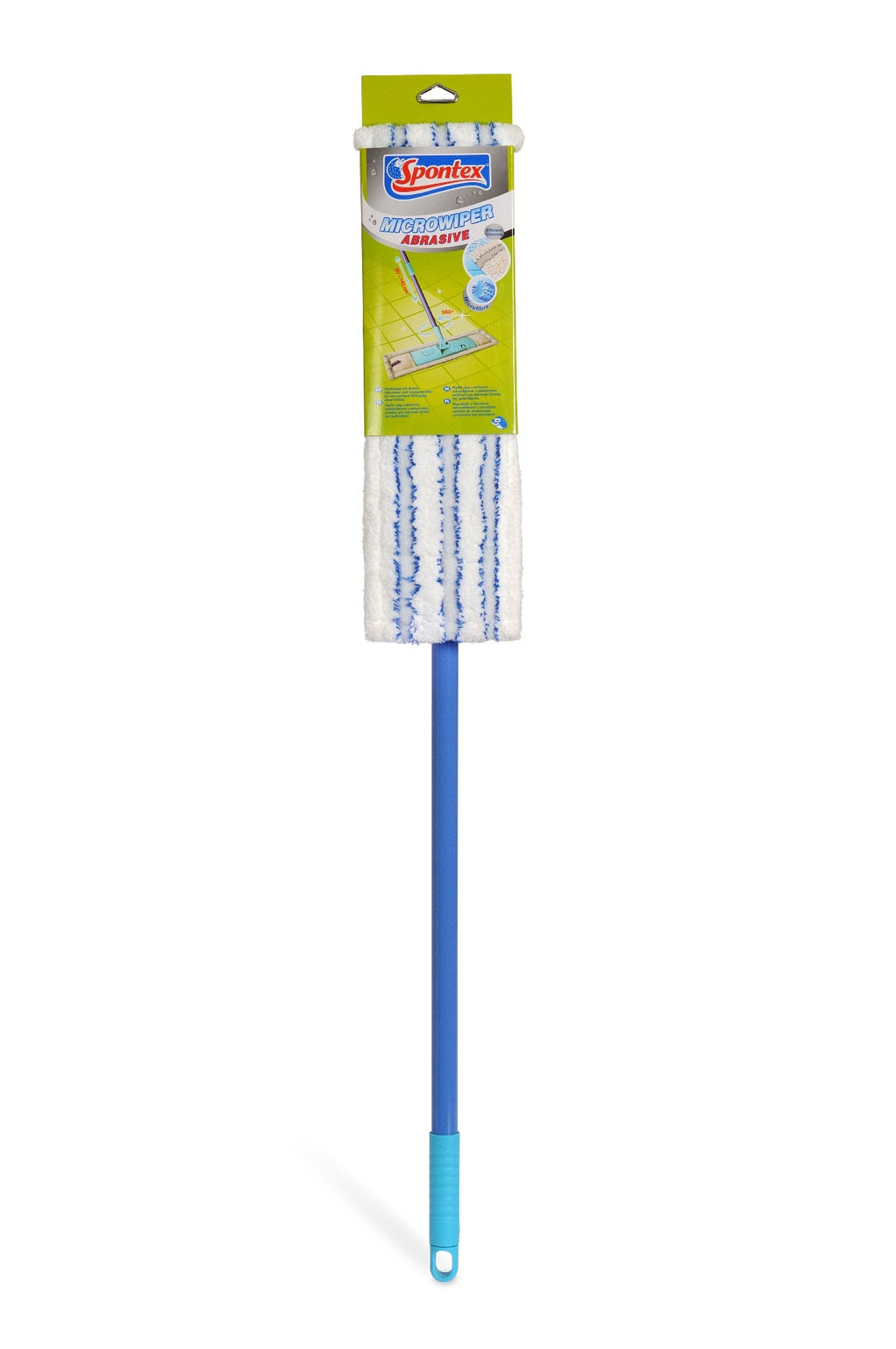 Швабра MICROWIPER ABRASIVE с телескоп.ручкой 140см, микрофибра+абразив