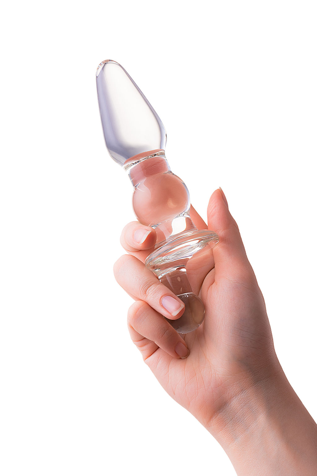 Анальная втулка Sexus Glass, стекло, прозрачная, 17 см, 3,5 см  фото 7