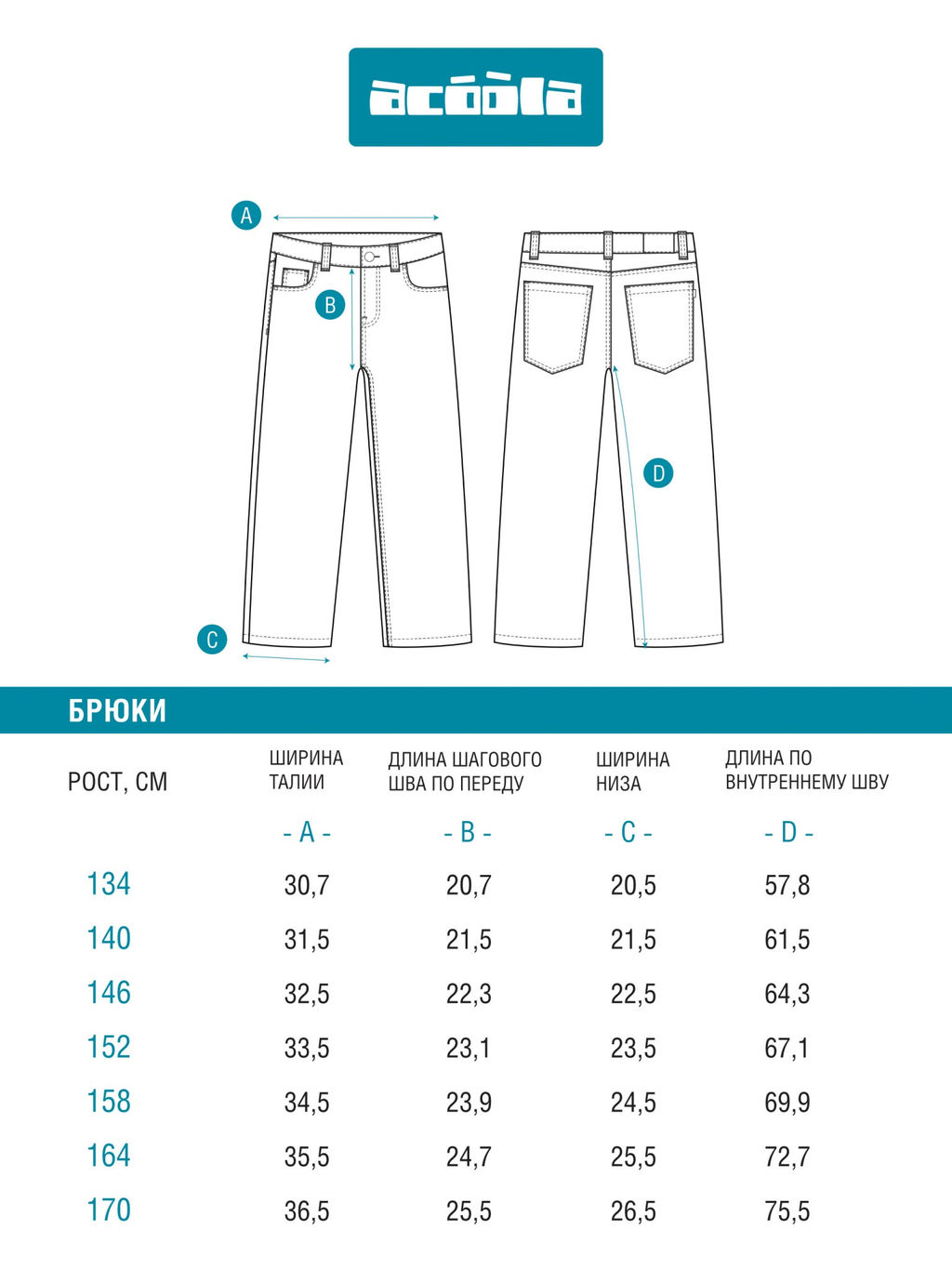 ACOOLA / Брюки джинсовые (утепленные) детские для мальчиков Ket синий  фото 4