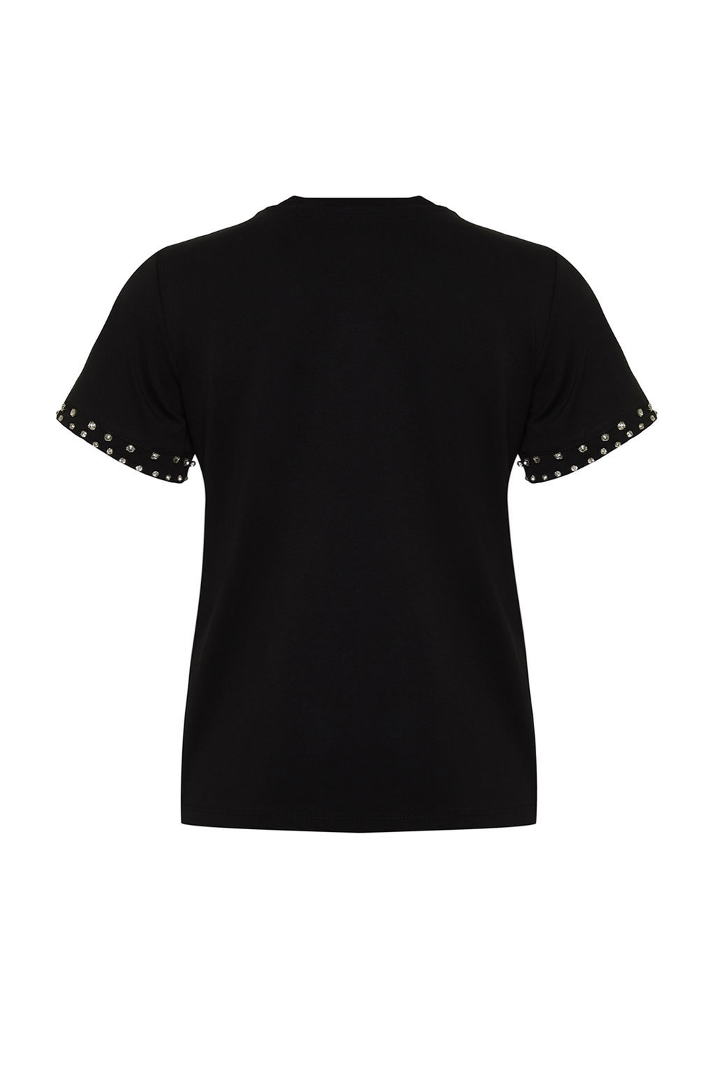 Siyah Tas Aksesuar Detayl? Regular Kal?p Orme T-Shirt TWOSS24TS00070