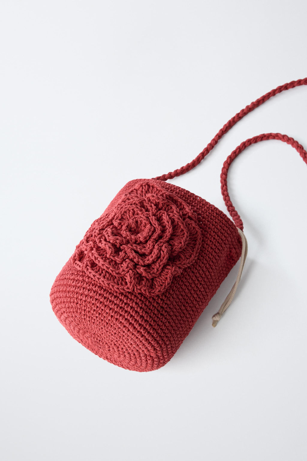 FLORAL CROCHET CROSSBODY BAG - Zara фото 3