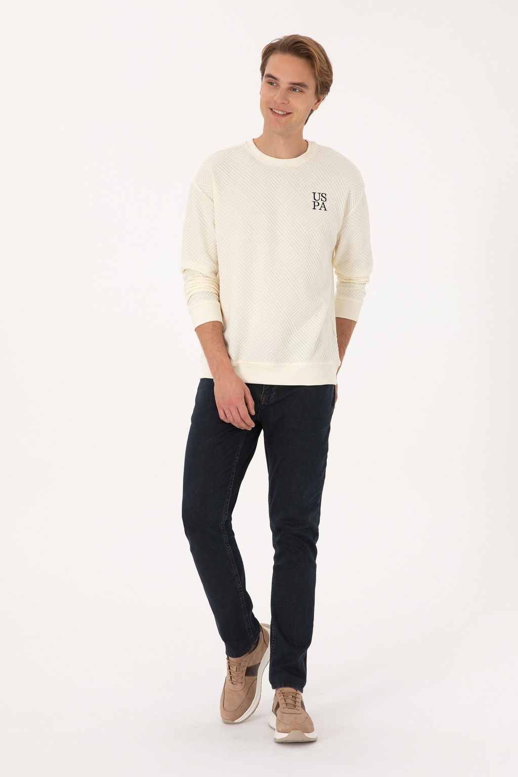 Erkek Krem Sweatshirt - U.s. polo assn фото 11