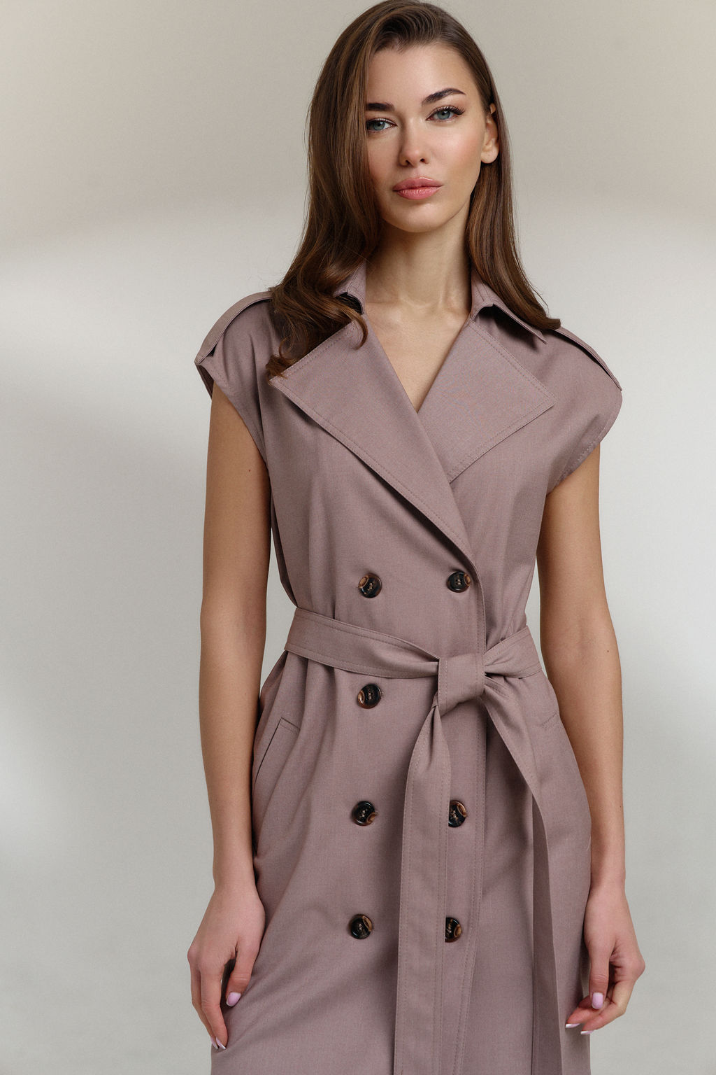 Платье 0810 бежевый - Diliafashion фото 3