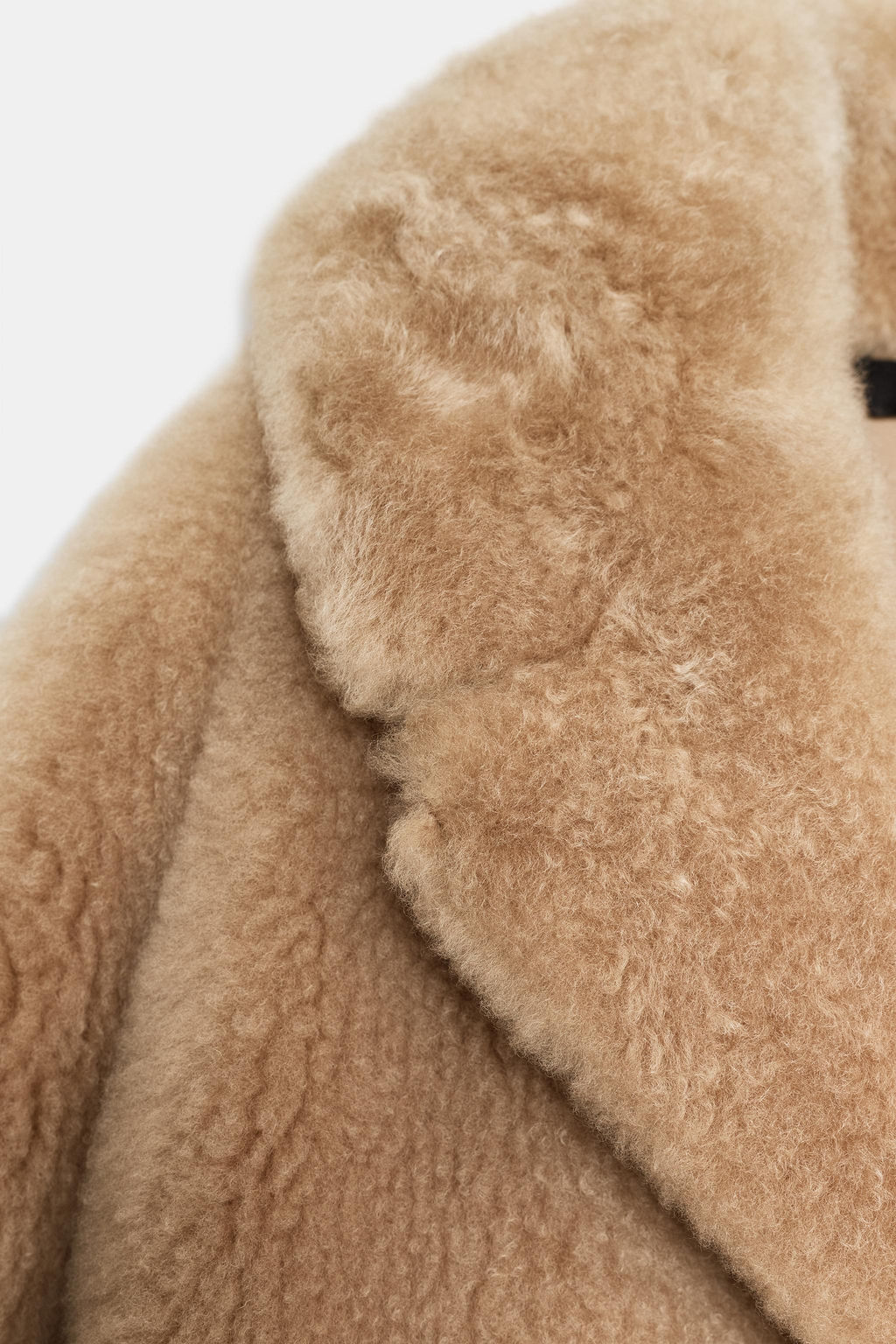 LEATHER COAT WITH SHEEPSKIN ZW COLLECTION - Zara фото 12