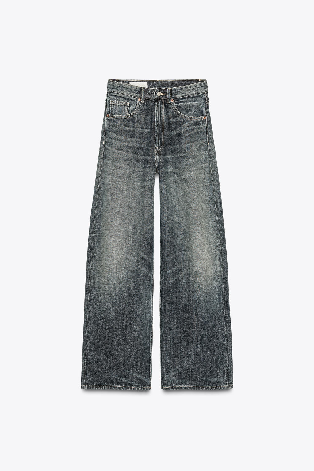 TRF EXTRA WIDE-LEG HIGH-WAIST JEANS - Zara фото 7