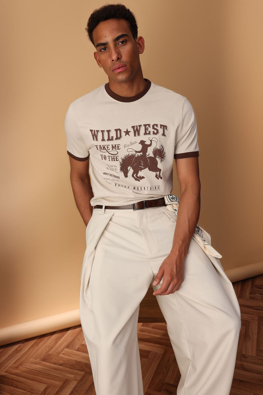 TRENDYOL MAN Tas Modern Herritage Oversize/Genis Kesim %100 Pamuklu Bask?l? T-Shirt TMNSS25TS00126 - Trendyolmilla фото 13