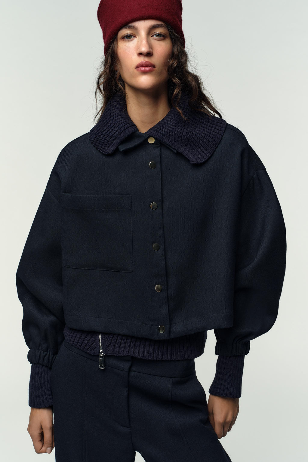 STRAIGHT-LEG TROUSERS WITH SEAM DETAIL - Zara фото 3