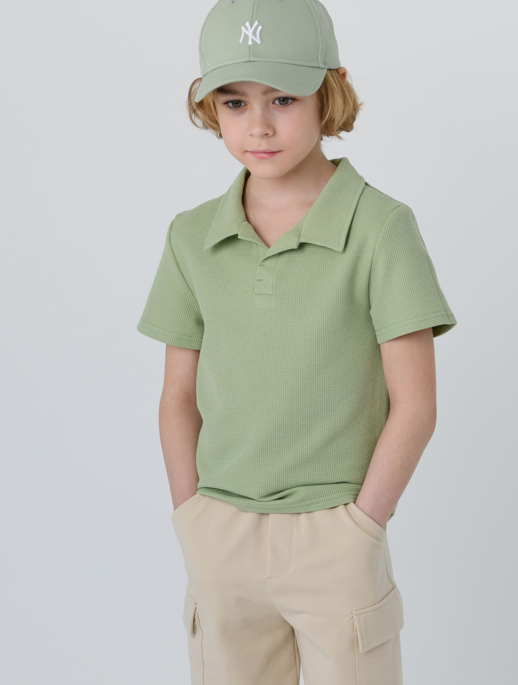 Футболка для мальчика поло, синий - Lesi kids фото 26