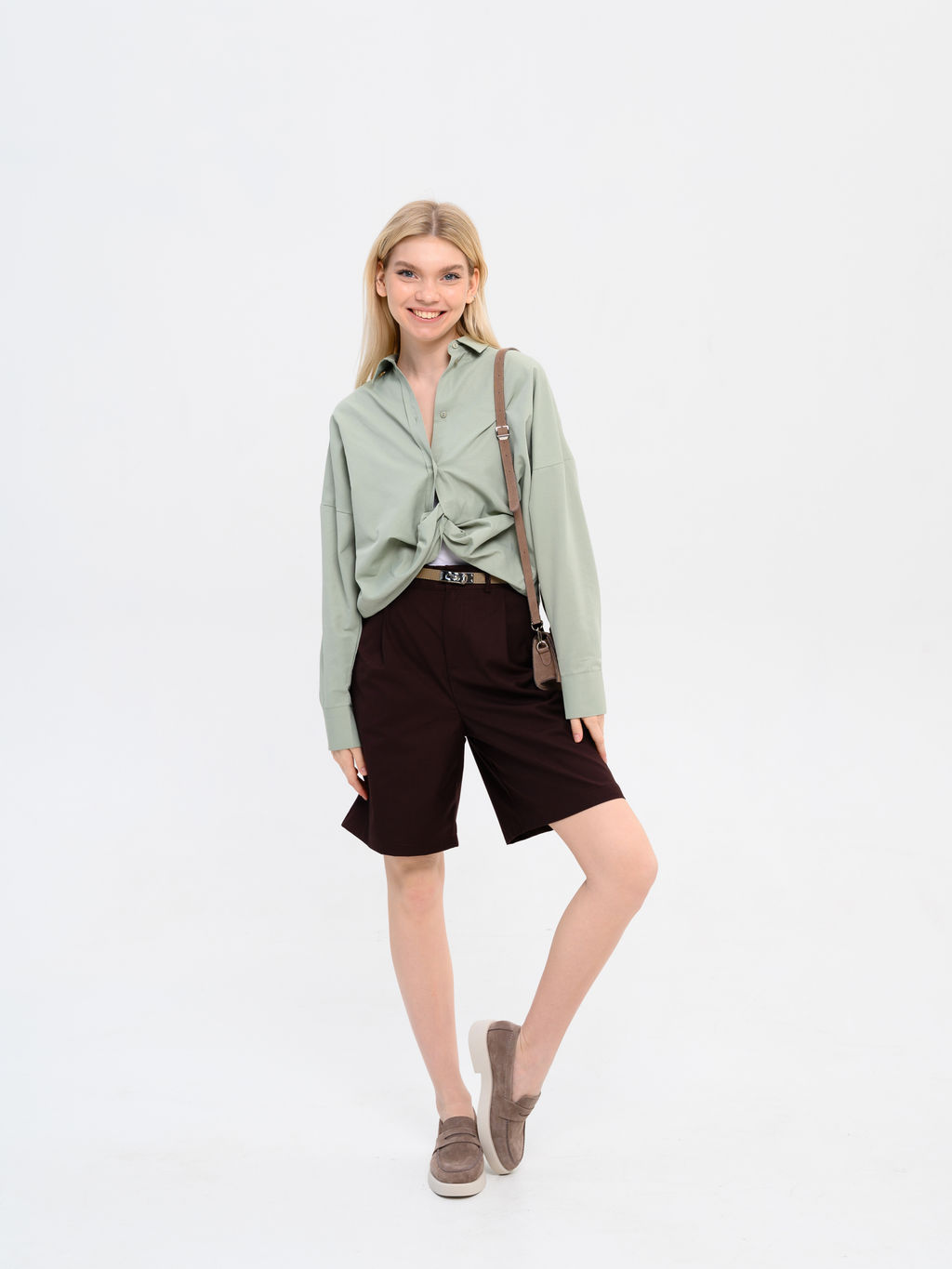 Лоферы туфли 176.1593be.Капучино замша