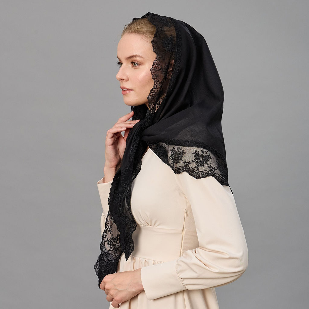 Косынка хлопковая 180 х 110 см - Мастерская ПОКРОВ фото 4