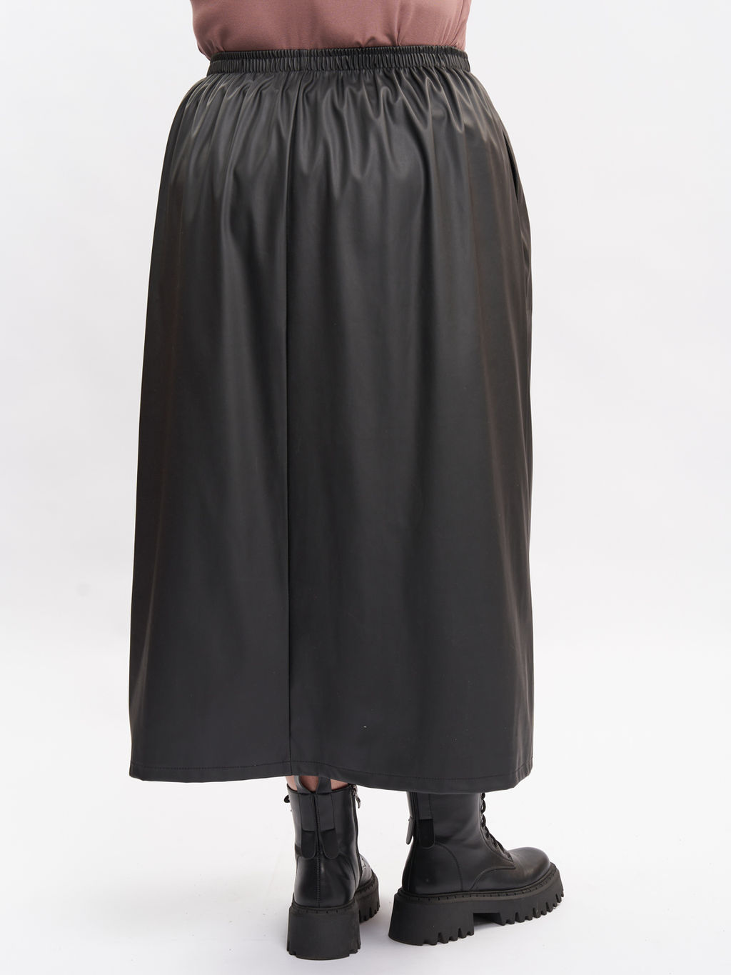 Юбка кожаная UB30009BLK01 - Артесса фото 4