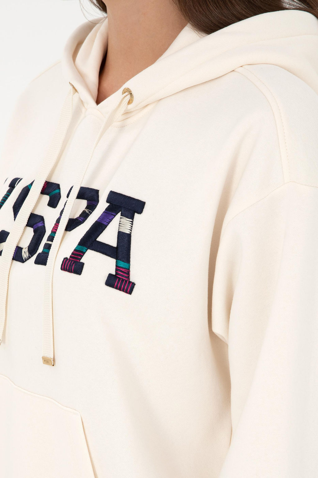 Женский кремовый свитшот - U.s. polo assn фото 7