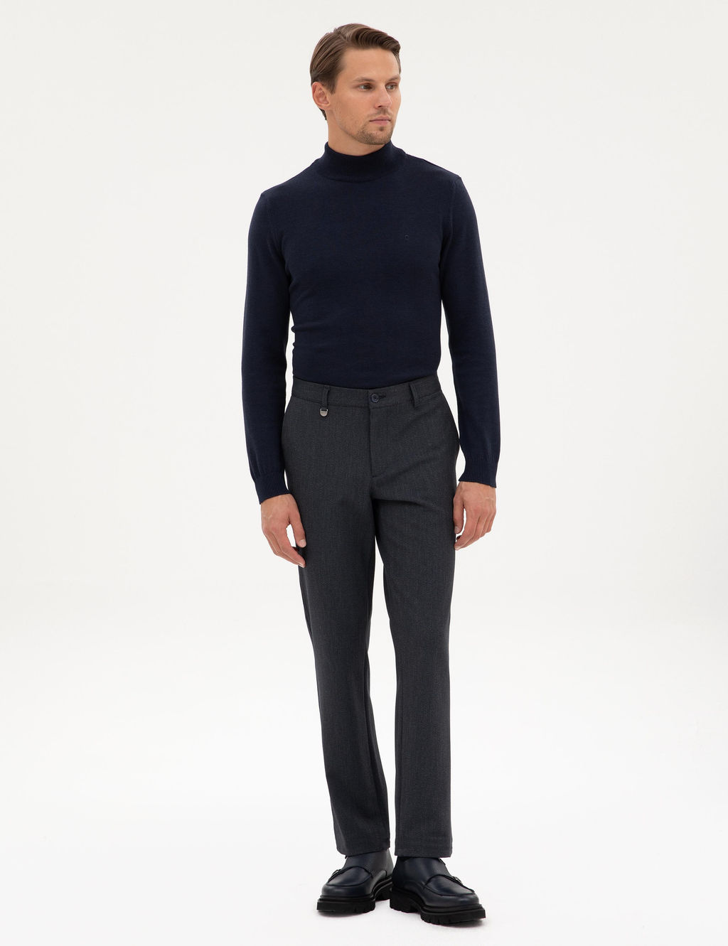 Lacivert Slim Fit Kuma_ Pantolon - Pierre cardin фото 3