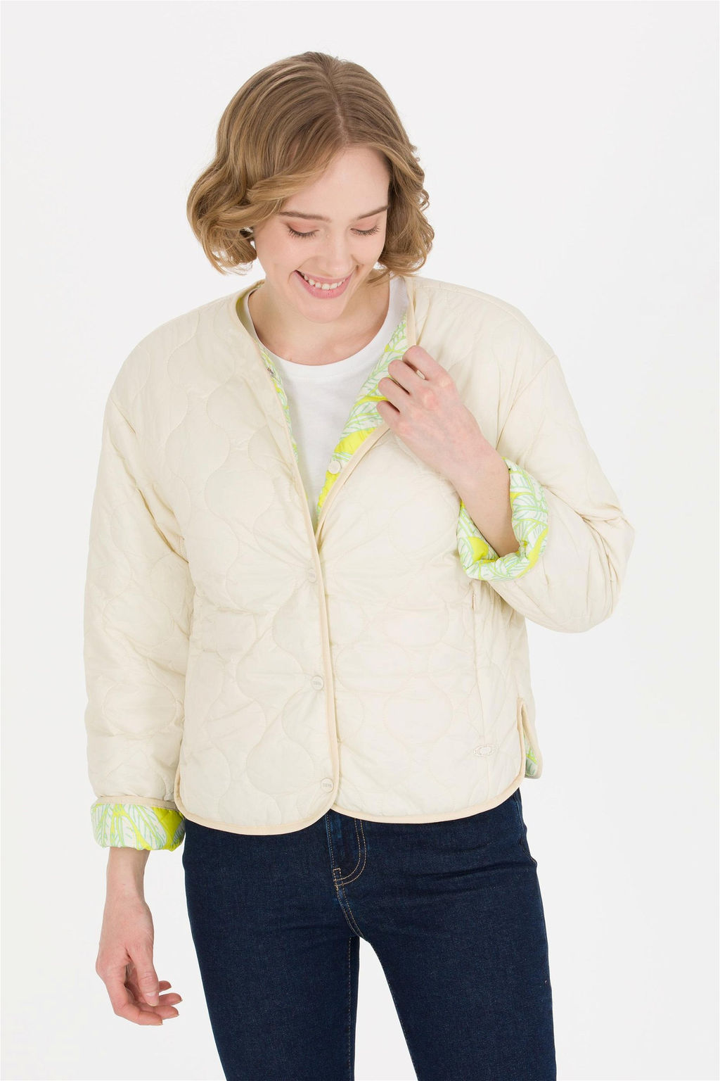 Женское бежевое пальто Неожиданная скидка в корзине - U.s. polo assn фото 5