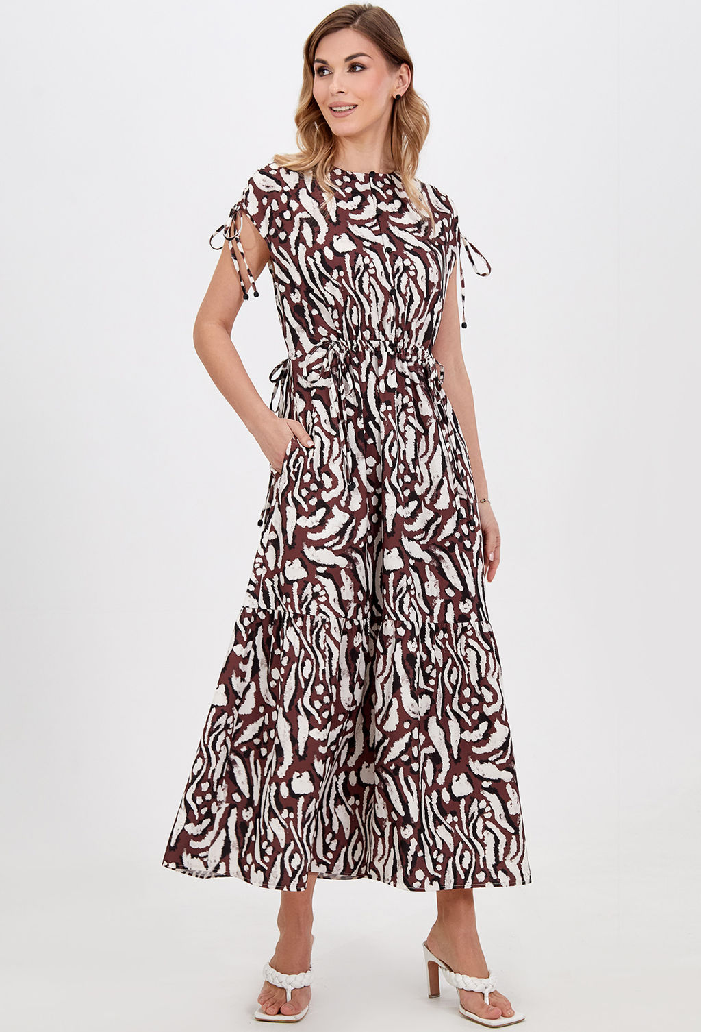 Платье Bazalini 5022 коричнево-бежевый