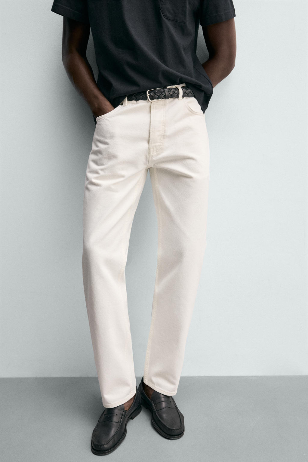 JEANS STRAIGHT FIT / Blanco - Zara фото 5