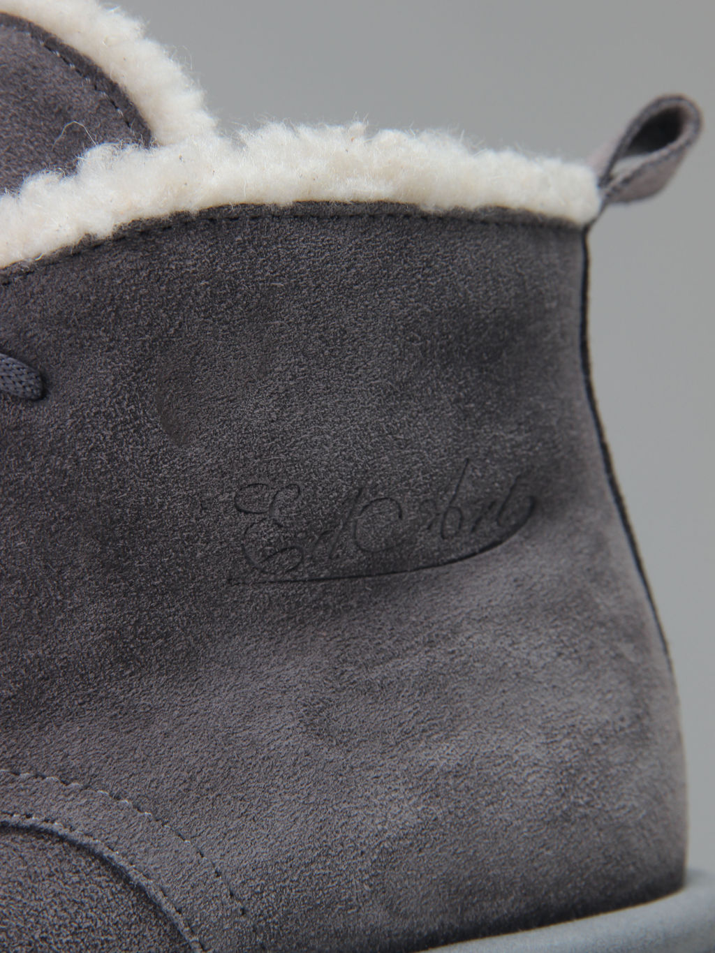 Ботинки 308.агата gr. серый замок замша/Мех