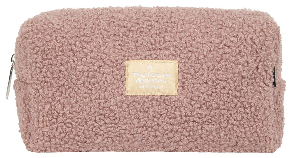 Пенал-косметичка 1 отделение LOREX FUTURE DEPENDS 210х80х100 мм розовый, плюш