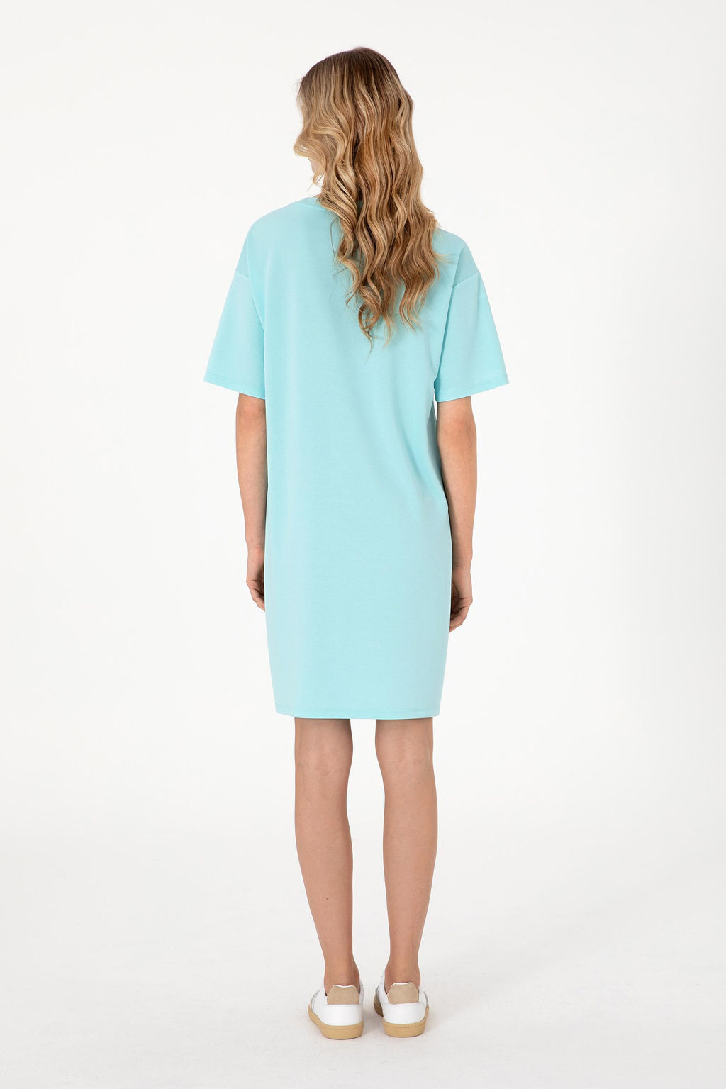 Kad_n Aqua Modal Kar___ml_ Bisiklet Yaka Mini Boy _rme Elbise Sepette S_rpriz _ndirim - U.s. polo assn фото 4