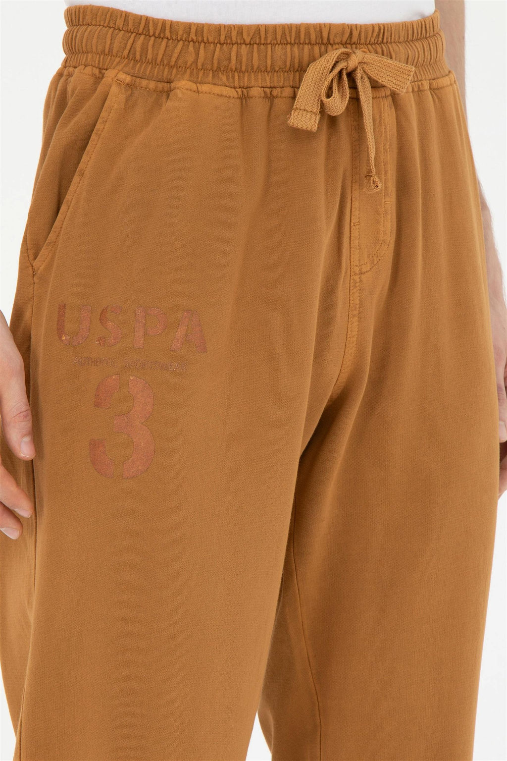 Мужские спортивные штаны кокосового цвета - U.s. polo assn фото 5