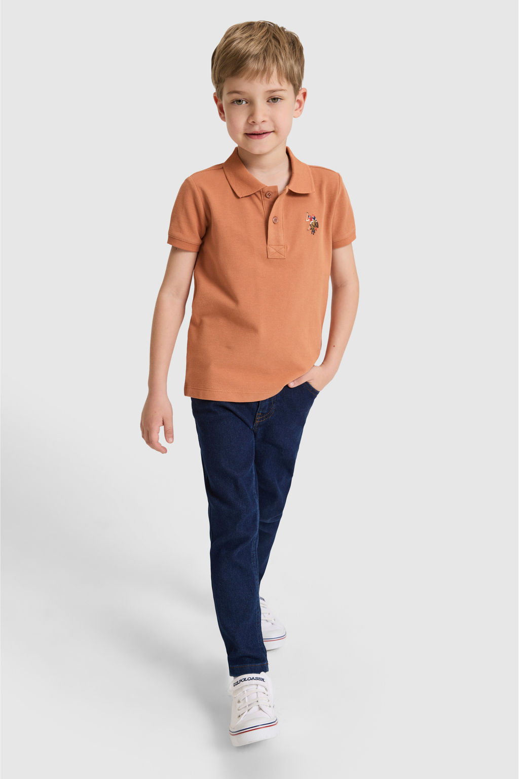 Erkek Гocuk GГl Kurusu Polo Yaka Basic TiЕГrt - U.s. polo assn фото 4