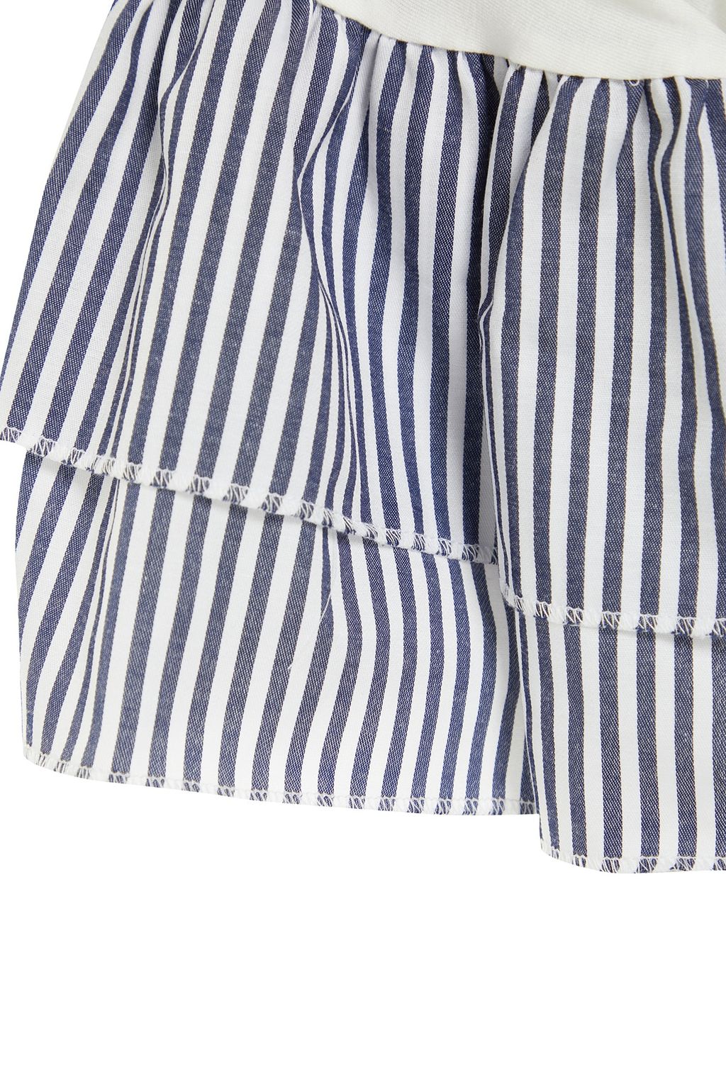 Beyaz Poplin Detayl? Relaxed/Genis Rahat Kesim Bisiklet Yaka Orme Bluz TWOSS23BZ00065