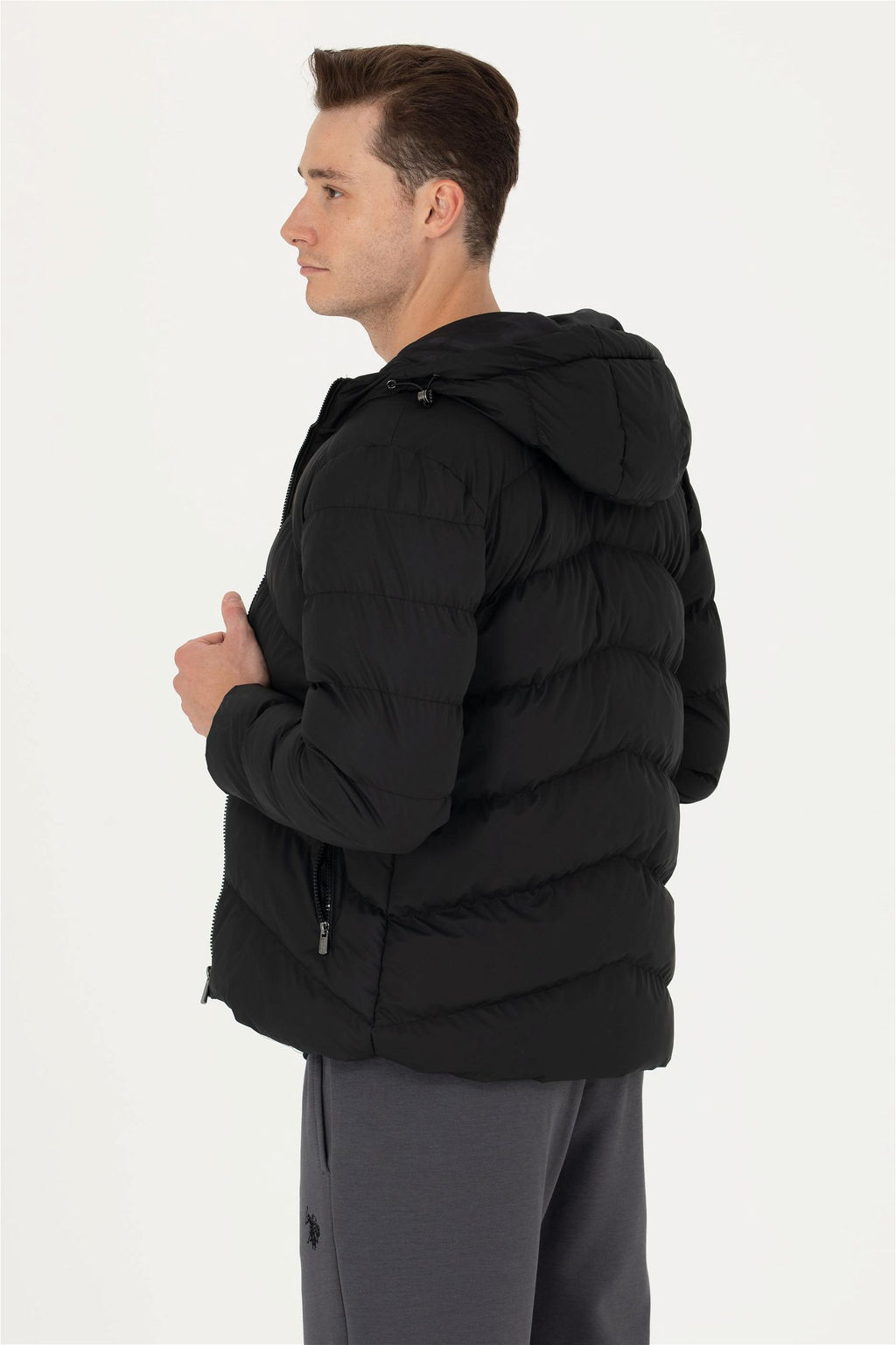 U. S. Polo Assn / Мужская черная кожаная куртка - U.s. polo assn фото 5