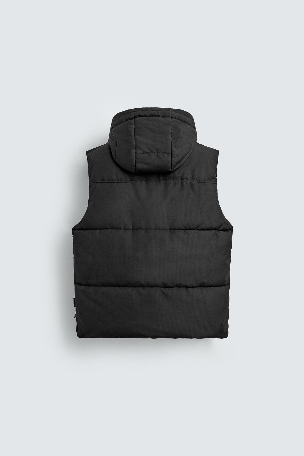 QUILTED GILET WITH HOODIE