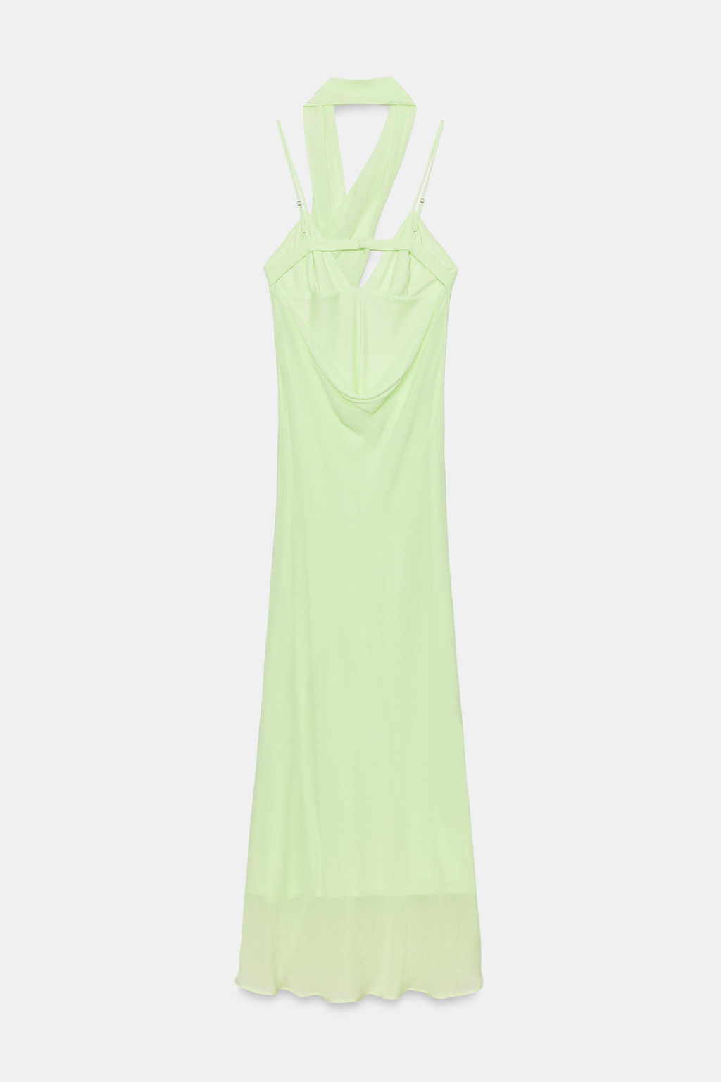 VESTIDO LARGO GEORGETTE TIRANTES FOULARD / Lima - Zara фото 7